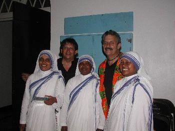 David Velasco & John with their "Sister" friends of Grenada
