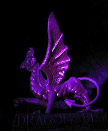 Bar ornament (under black light) that inspired Dragon's Blood musical. Bar ornament (under black light) that inspired Dragon's Blood musical.
