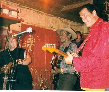 Playing with Gatemouth with Steven Segal
