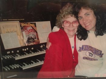 Sandra with her beloved music mentor Margo Beecher
