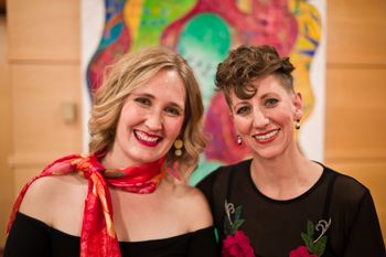 University of Calgary Concert Series. Penny Sanborn and Laura Hynes. 2018. Photo by Brooks Peterson.
