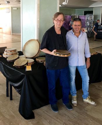 With Stefano Cicconelli, maker of the worlds very best tambourines!
