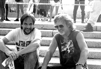 Tim and Kris Kristofferson at Leonard Peltier's Walk For Justice Concert in Washington D.C.
