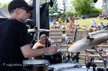 Photo 6 of 9 Michael Benedict & JazzVIBES at 2021 Albany Jazz Festival: Pete Sweeney - Drums
