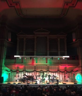 Planet Light Concert at Troy Savings Bank Music Hall 2 of 6 15 Strong: Piano, Upright Bass, Drums, Percussion, Clarinet, Saxophones, Steel Pan, and 8 amazing voices
