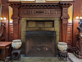 Heard at Mohonk Mountain House 15 of 48 Fireplace in Parlor
