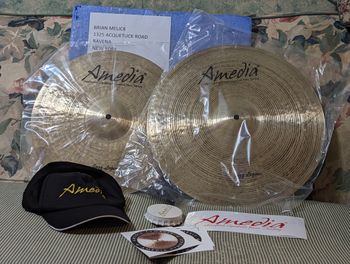 Two New Amedia Cymbals to add to the Family: 15" & 17" Jazz Legend Crashes
