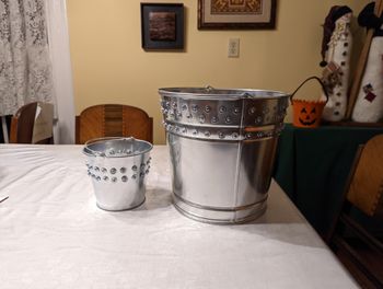 My Build of two Sm & Large of Metal Pail Shekere's
