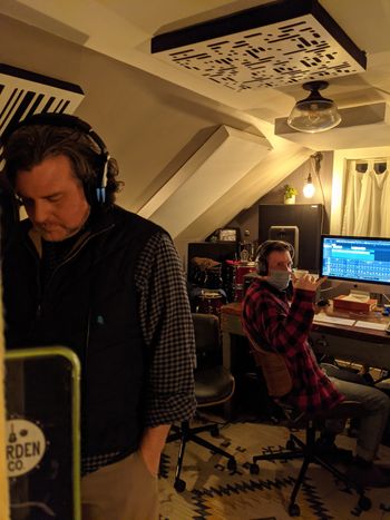Photo 7 of 11 2nd Half of Warden & Co. Recording: Seth Warden tracking Vocals 2
