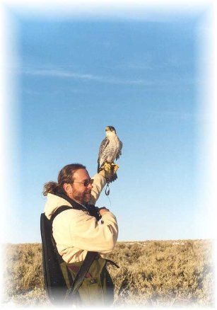 My friend Bob Hollister and one of his falcons!
