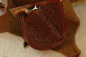 Saddle bags with built in Gun Holster
