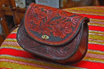 Custom made Hand Bag with a Sheridan Style pattern
