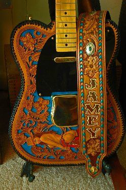 Jamey Johnson's Leathercaster and Strap
