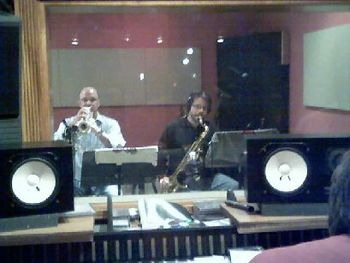 Trumpeter Dan Fornero & Steve in the Studio
