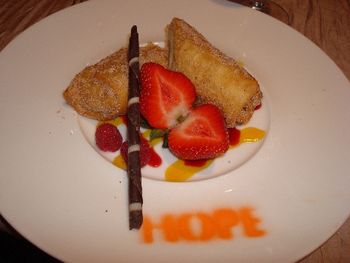 "Reason for Hope" Ball â€” a very impressive dessert!

