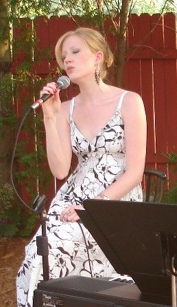 Tara singing on a beautiful sunny evening - Vito's Italian Grill, Aurora, Ohio
