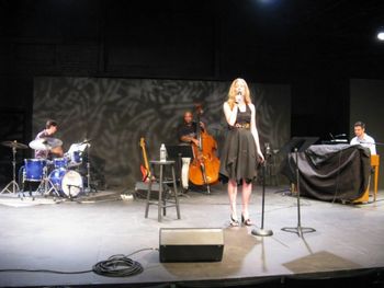 Tara and the Matt Skitzki Trio performing at Cain Park's Alma Theater  - with Ricky Exton, Alan Gleghorn, Tara Hawley, and Matt Skitzki
