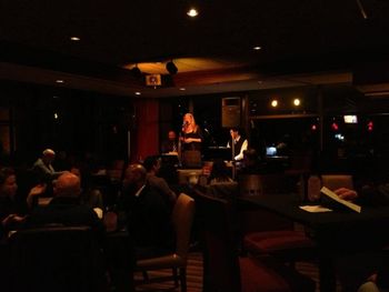 Such a cozy venue and great crowd! Not to mention the beautiful views of the Cuyahoga River... -with Tara Hawley, Alan Gleghorn, and Matt Skitzki
