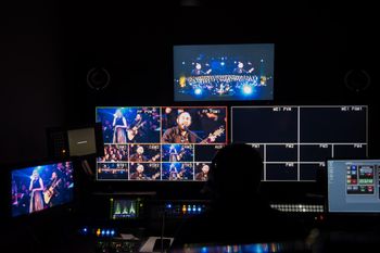 Video Control Room - 2017 Parkside Christmas Concerts - Photo Credit: Julie Hahn Kerner, Sugarbush Design
