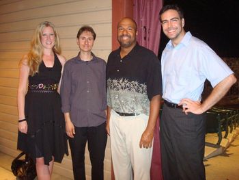 After the concert!  Thank you to everyone who came out to see us! with Tara Hawley, Ricky Exton, Alan Gleghorn, and Matt Skitzki
