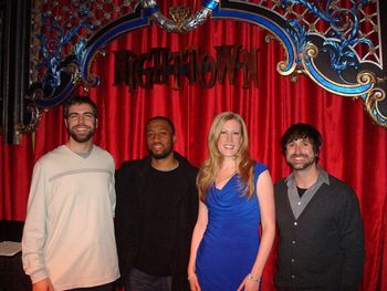 Matt Skitzki, Dan Wilson, Tara Hawley, & Bryan Connell after performing at Nighttown
