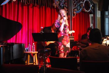 Singing some Burt Bacharach to a full house at Nighttown
