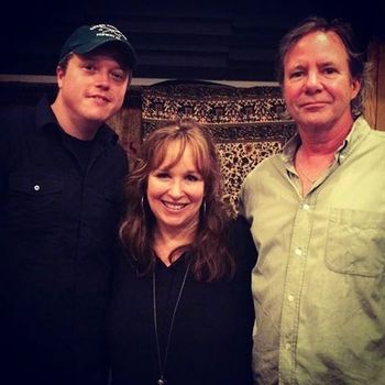 Jason Isbell, Gretchen Peters, BW. Recording "When All You Got Is A Hammer", Nashville, 2015
