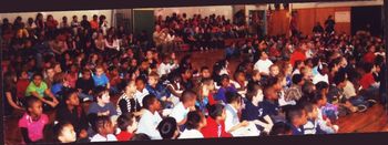 Children Listening at Elmer Ave Elementary School
