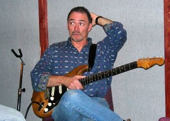 Gary Talley, electric guitarist extraodinaire, at Azalea Studios.

