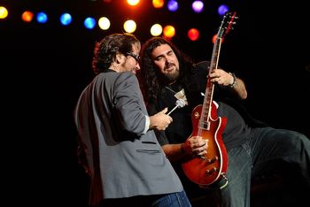 Kip Winger and AG onstage in Germany 2013
