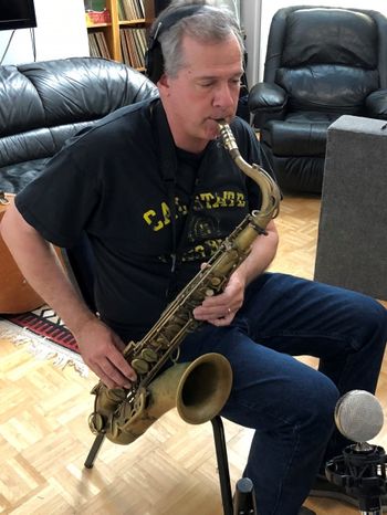Phil with his wonderful tenor saxophone.
