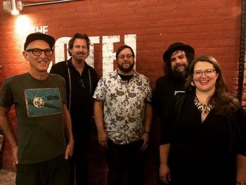 Album Release Show for The Wheel Still In Spin at Hotel Cafe in Los Angeles. (L to R) Danny Frankel, Brad Watson, James Houlahan, Fernando Perdomo, Esther Clark
