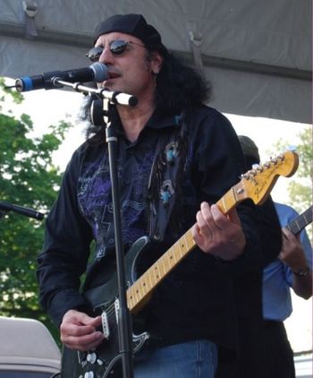 MC at "The Maywood Blues Festival" Maywood, Illinois USA.  June 13, 2009
