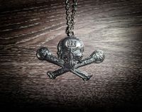Original Skull & Cross Mics Charm Necklace 