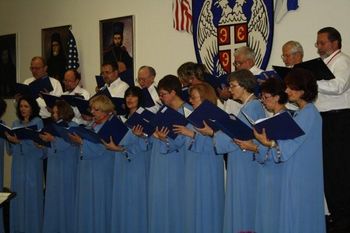 Singing with the St. Sava Choir
