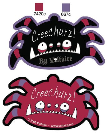 Hangtag for Creechurz plush line
