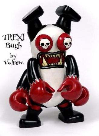"Bugh" Custom Trexi for a ToyCube show.  Never returned, whereabouts unknown.
