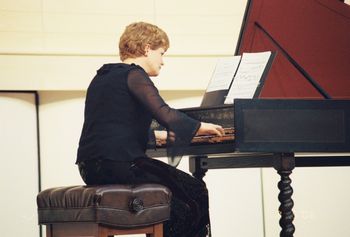 Harpsichord performance at The Temple, Independence, MO, 2004 Photo credit:  Kelli Heaviland

