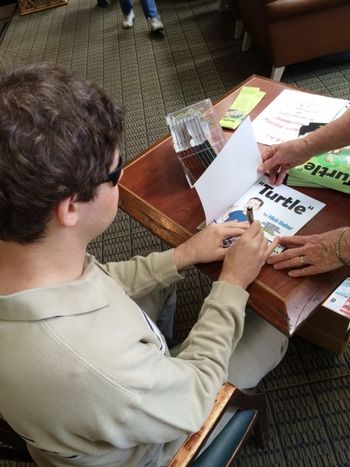 Nick book signing @ Harbor Square Athletic Club (Sept 2014)
