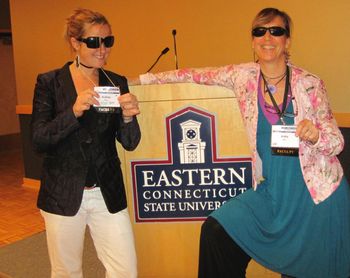 Kathy Moser and Audrey Rose teaching at New England Institute for Addiction Studies
