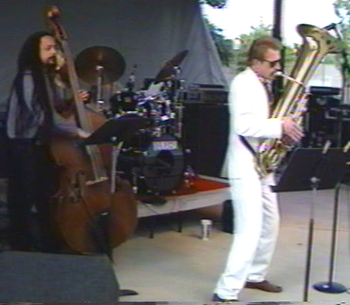 Flint/King Cobra Jazz Festival - August 1994 (6): Jaribu Shahid, George Davidson (Hidden), Brad
