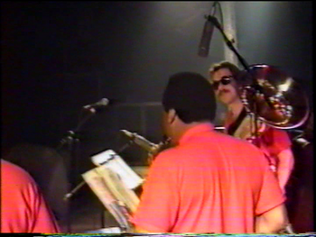 Kenn Cox Guerilla Jam Band - Moers, Germany - 1990 (4): Phil Lasley, Brad
