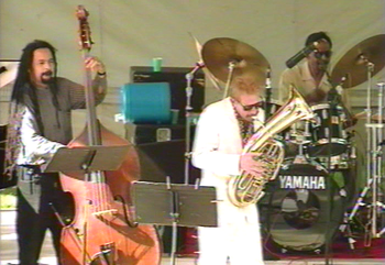Flint/King Cobra Jazz Festival - August 1994 (37): Jaribu Shahid, Brad, George Davidson
