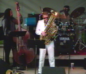 Flint/King Cobra Jazz Festival - August 1994 (14): Jaribu Shahid, Brad, George Davidson
