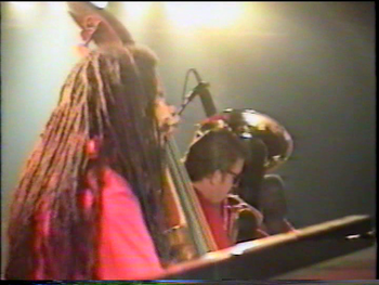 Kenn Cox Guerilla Jam Band - Moers, Germany - 1990 (12): Jaribu Shahid, Brad, Vincent Bowens

