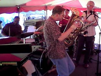 Michigan Jazz Festival (With Steve Wood) - 2011 (15): George Davidson, Brad, Duncan McMillan, Steve Wood
