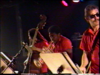 Kenn Cox Guerilla Jam Band - Moers, Germany - 1990 (3): Jaribu Shahid, Rayse Biggs, Brad
