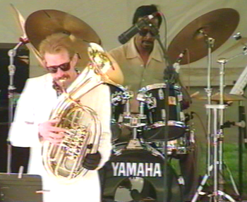 Flint/King Cobra Jazz Festival - August 1994 (32): Brad, George Davidson
