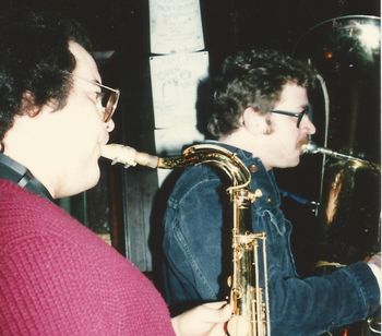 Detroit Jazz Disciples @ The Clay Pipe - Early 1986 (16): Joe Lijoi, Brad
