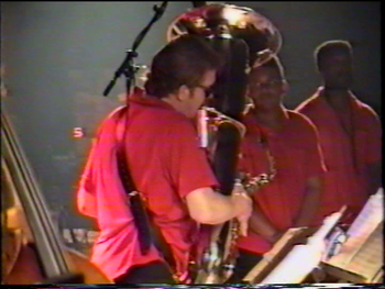 Kenn Cox Guerilla Jam Band - Moers, Germany - 1990 (14): Brad, Phillip Cox, Vincent Bowens
